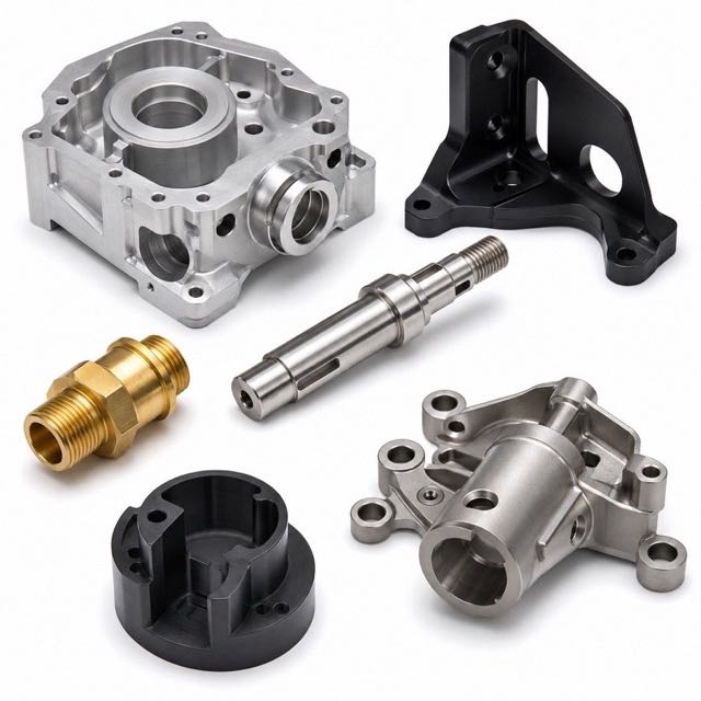 Custom CNC Machining Service Precision Prototype Parts Aluminum Stainless Steel Brass 5 Axis Metal Components